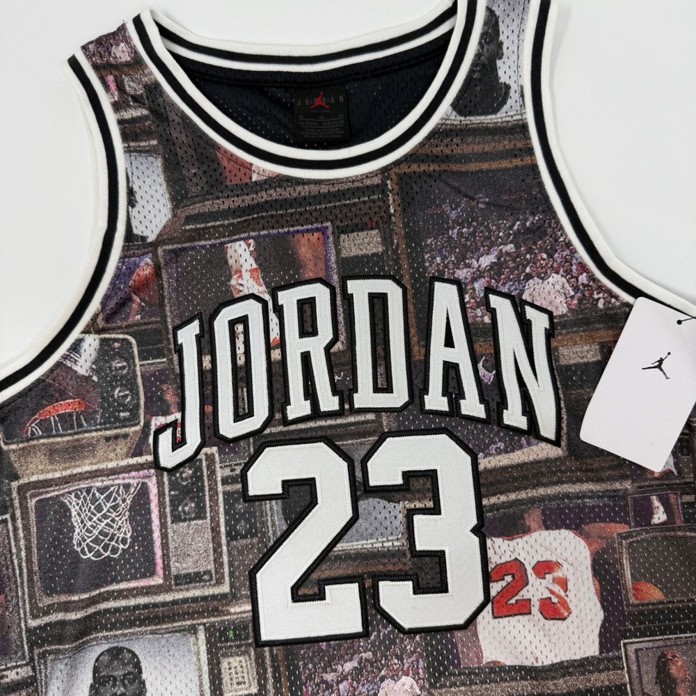 Jordan 23 Graphic Jersey Youth XL Smoke Gray Basketball Michael Jordan Retro NEW